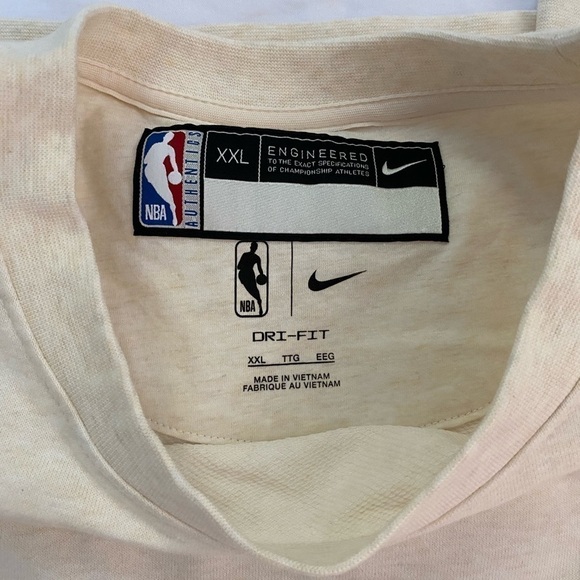 Nike NWT Men’s XXL NBA Authentics Cream Philadelphia 76ers Sweatshirt New - Picture 3 of 10